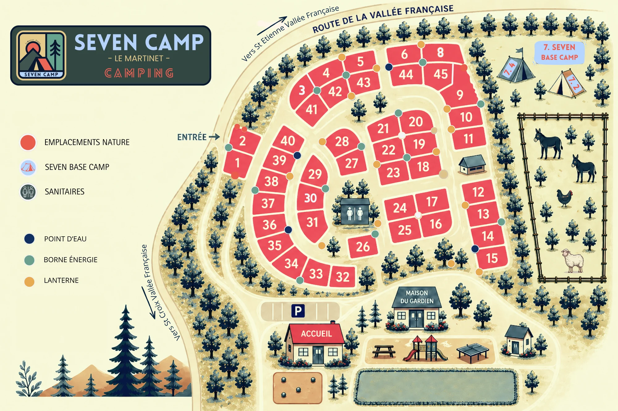 Plan du Seven Camp – Le Martinet (grand format)